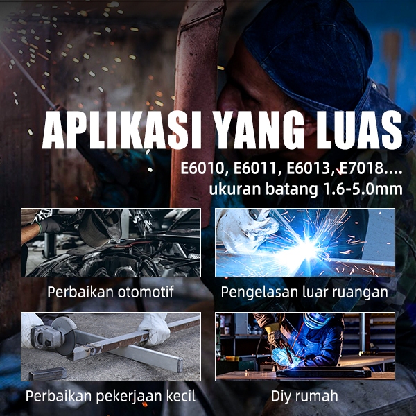 DOMHOAI Mesin Las Inverter Las Listrik Inverter MMA-250 Mesin Las IGBT Tampilan Digital Dinisi