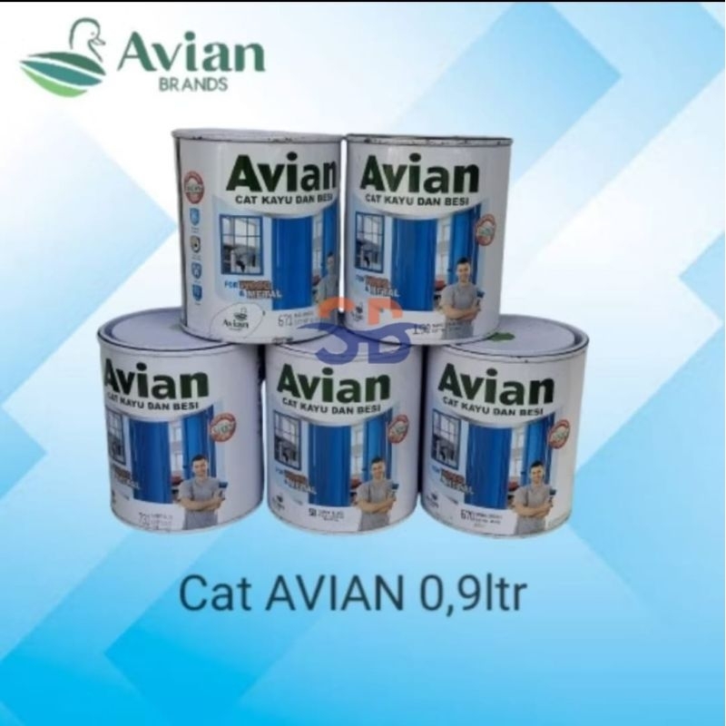 cat minyak kayu besi wood metal / 0,9 liter avian brand / cat minyak / cat kayu / cat besi / cat avi