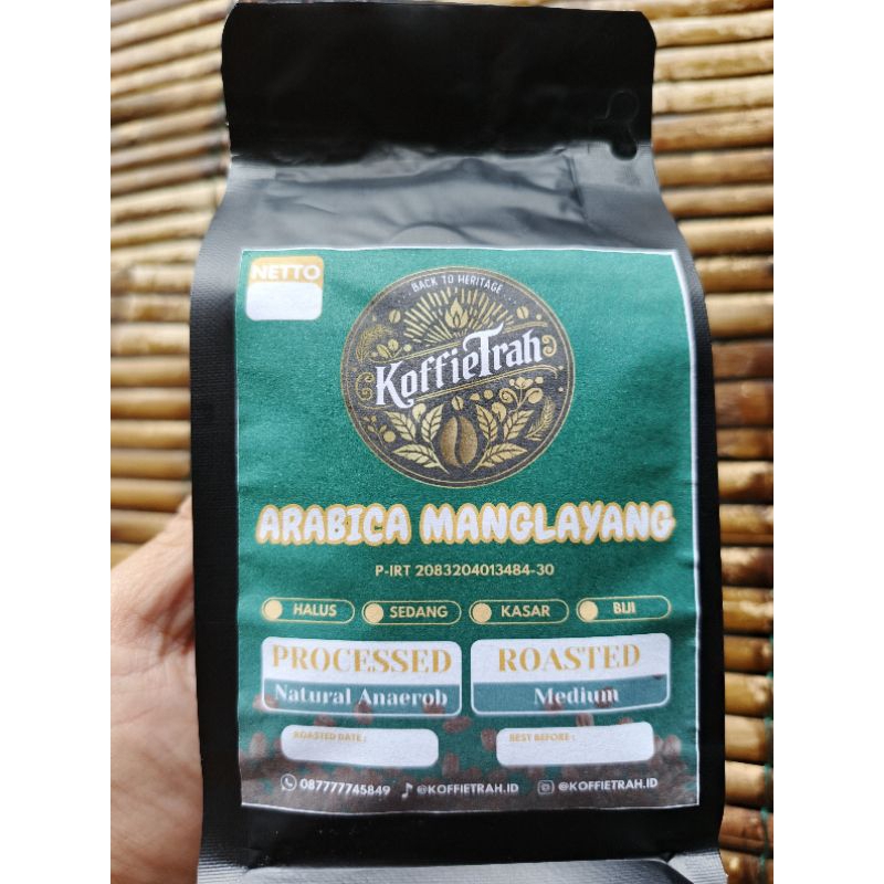 

KOPI ARABICA MANGLAYANG 200 gram | NATURAL ANAEROB