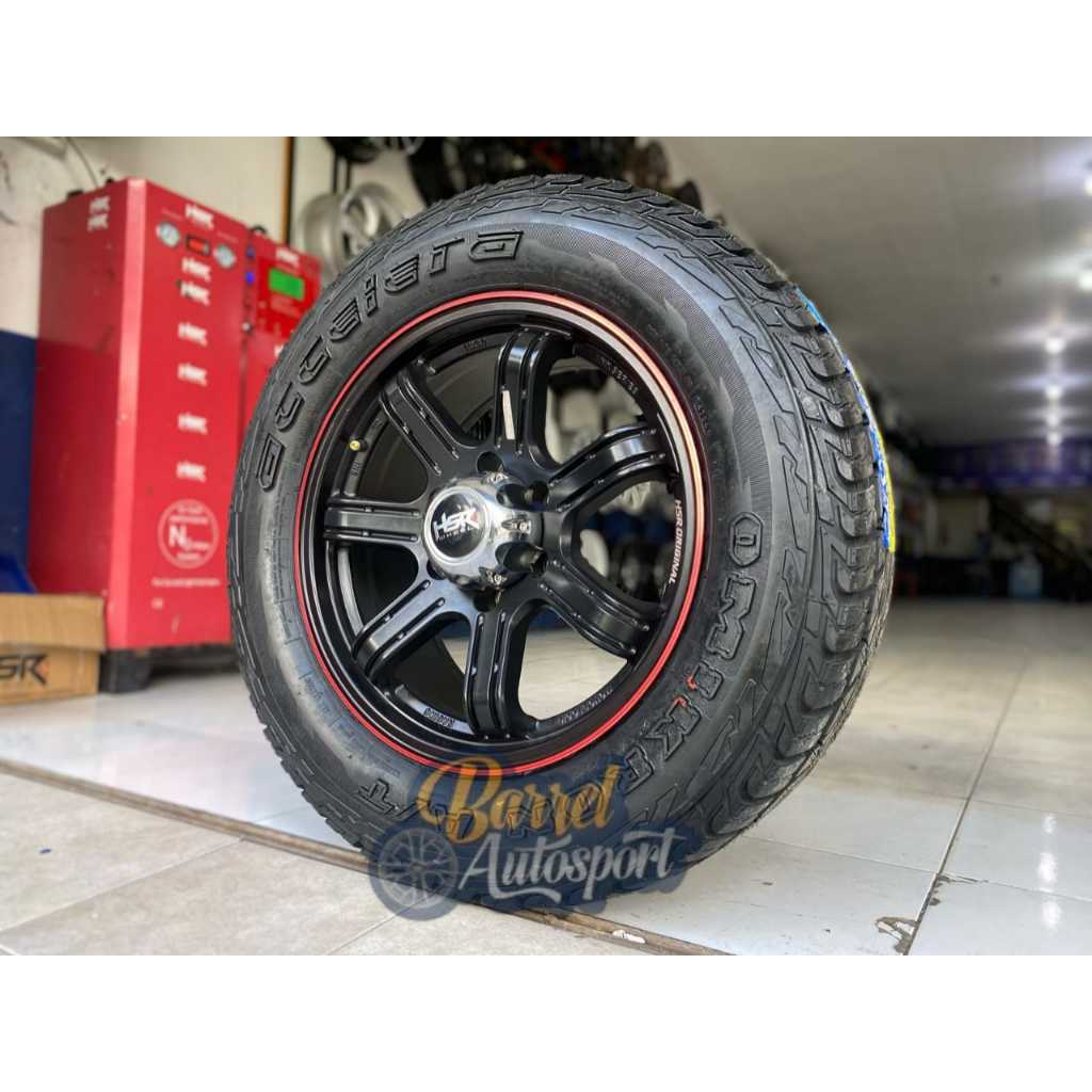 Paket Velg mobil Hsr wheel ring 18 Siak Dan Ban 265 60 R18 Accelera Buat Pajero ,Fortuner