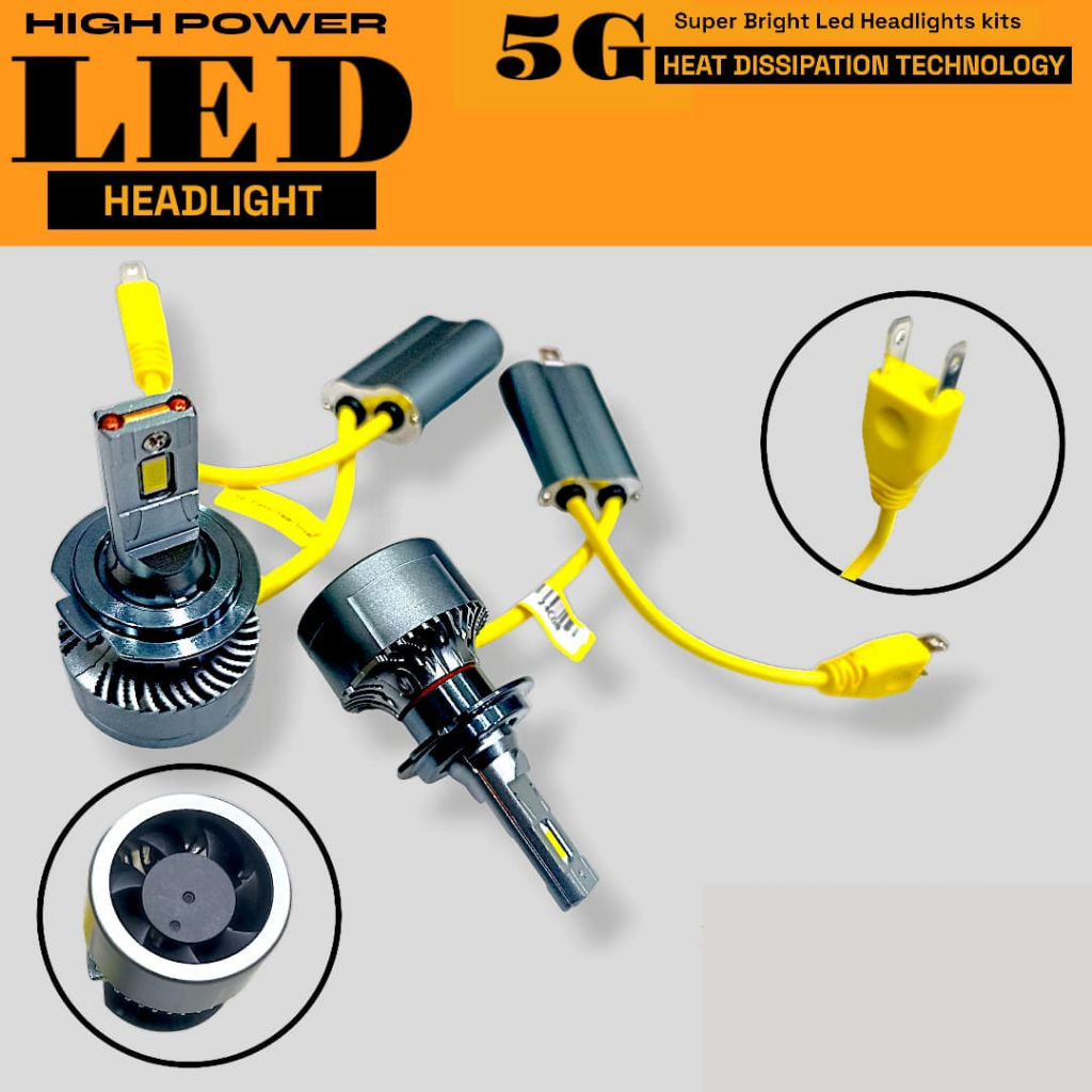 Lampu Led H4 55W Anti panas/Lampu LED Mobil H4 / Lampu H4 55W Headlamp