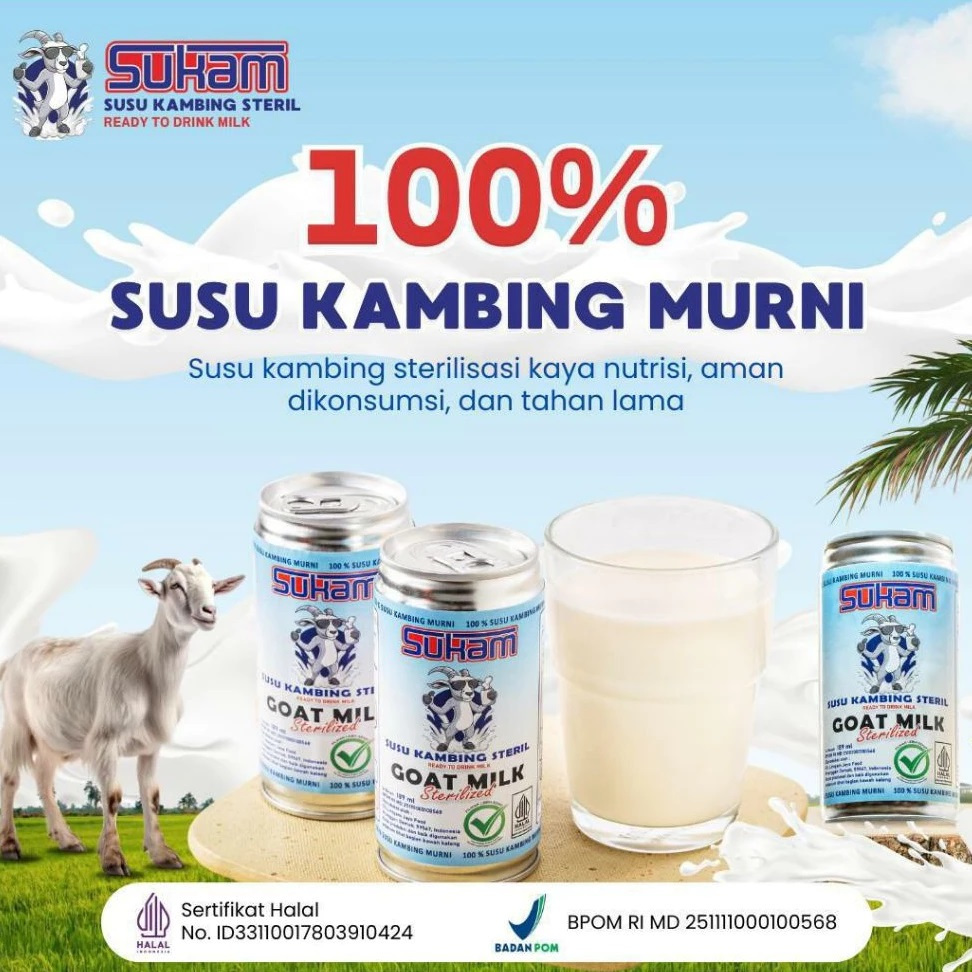 

SUKAM-Susu Kambing Steril (100% Susu Kambing Murni)
