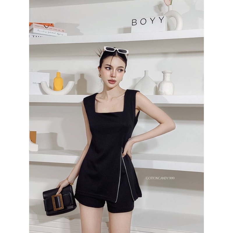 setelan cotton candy bangkok/baju tank top/baju set wanita/baju bangkok/baju setelan wanita/setelan 