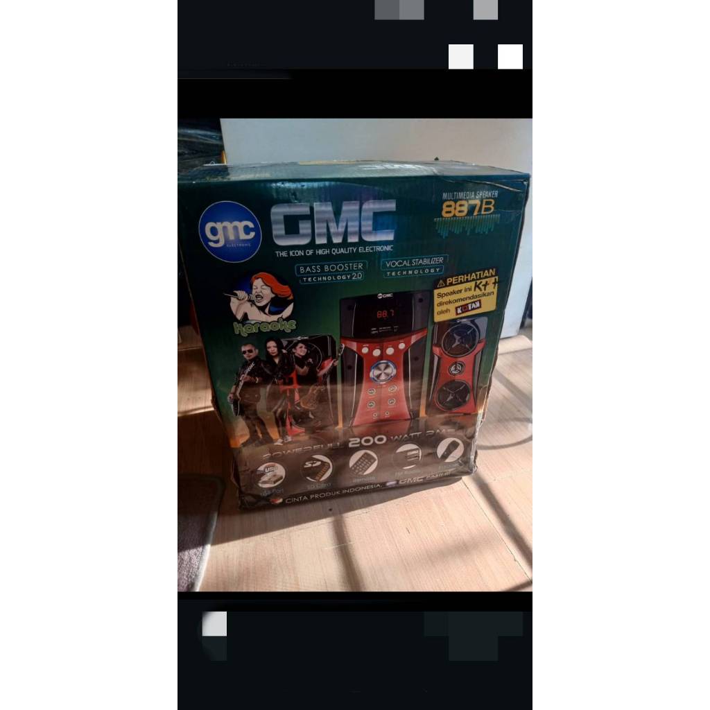 SPEAKER GMC 887B KARAOKE USB MULTIMEDIA AUDIO speker
