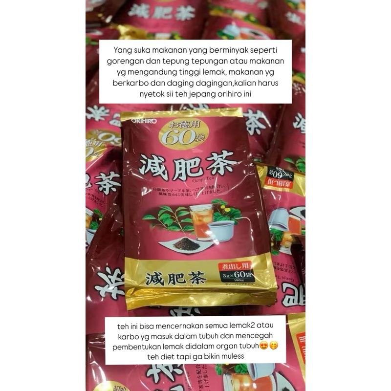 

teh orihiro diet jepang