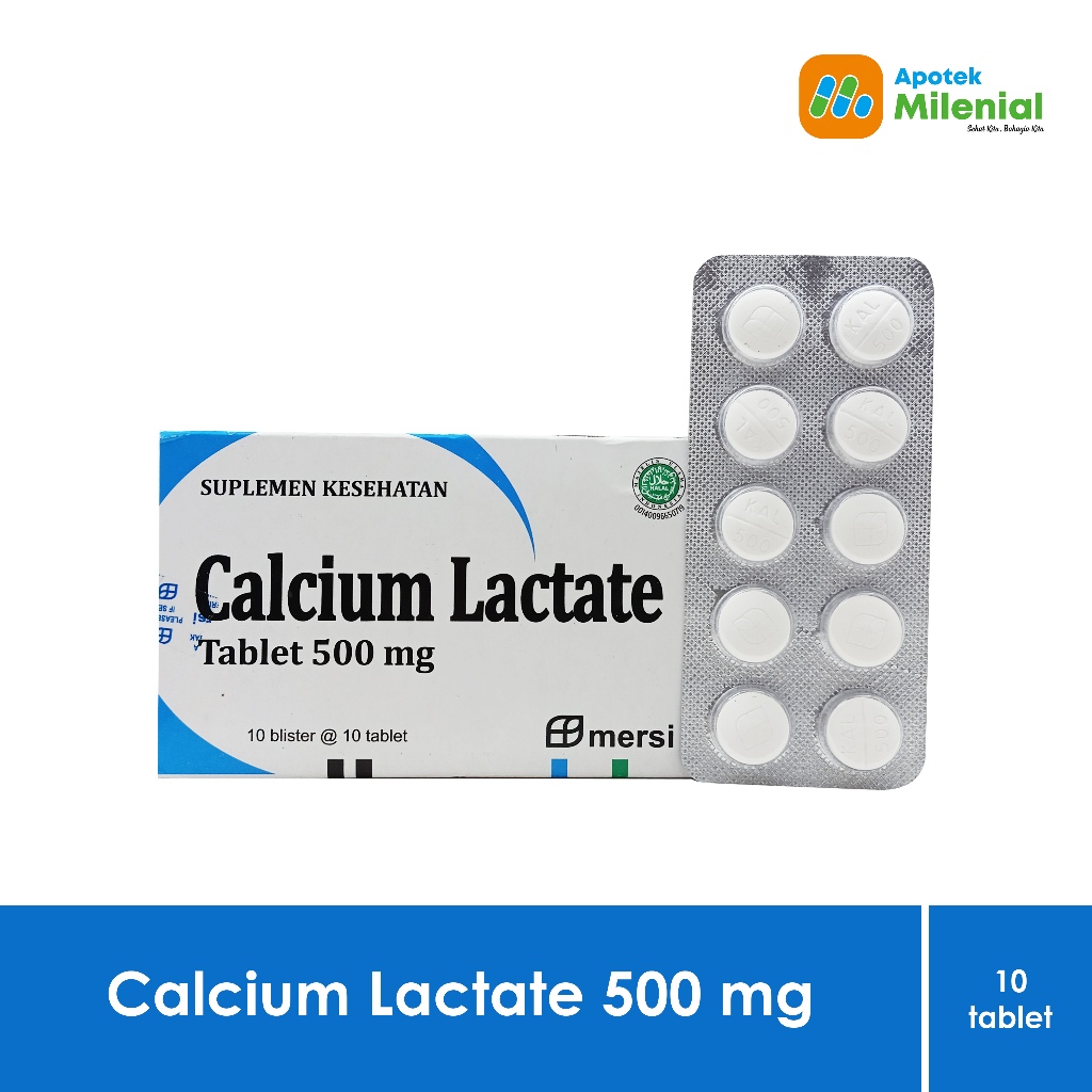 Calcium Lactate 500 mg 10 Tablet