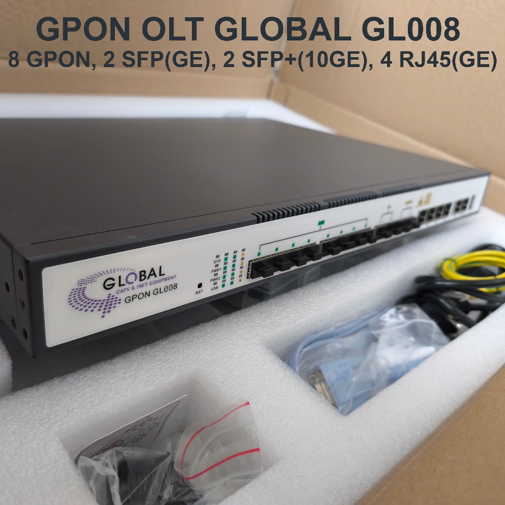OLT 8 Port GPON 8 PON GLOBAL GL008