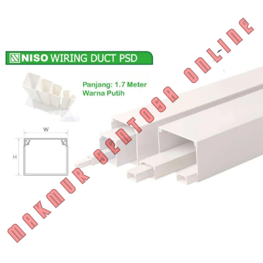 NISO Kabel DUCT PSD 1.7M / Pelindung Kabel Ducting PVC Protektor Cable