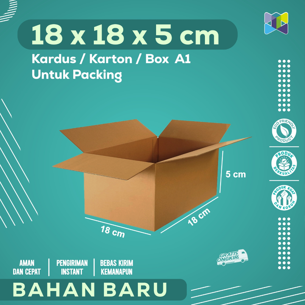 

Box Packing 18x18x5 / Kardus Packing / Karton Packing cocok untuk Aksesoris, Skincare, Pakaian, Elektronik, Barang Pecah Belah, Dokumen, Buku dengan Harga home industri langsung.