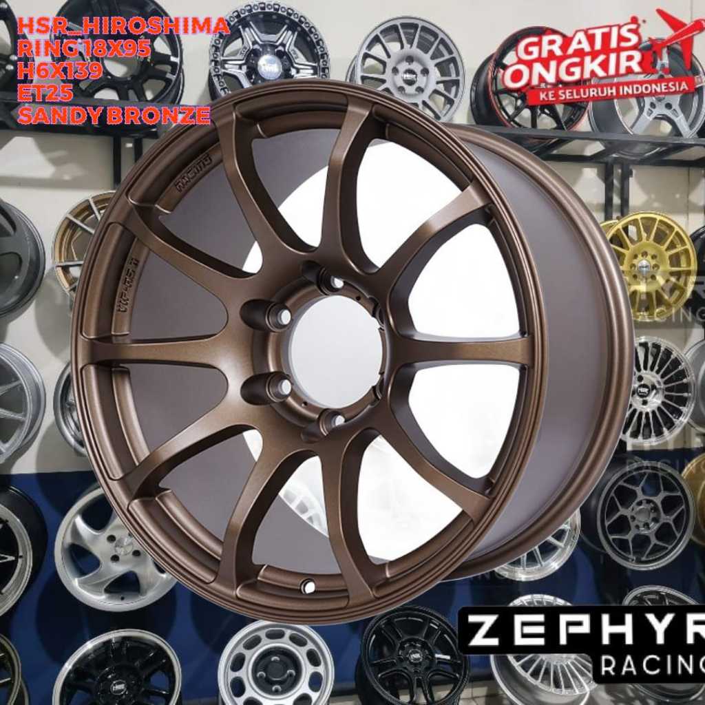velg mobil ring 18 untuk hilux, triton, pajero, panther new, hartop dll hsr r18