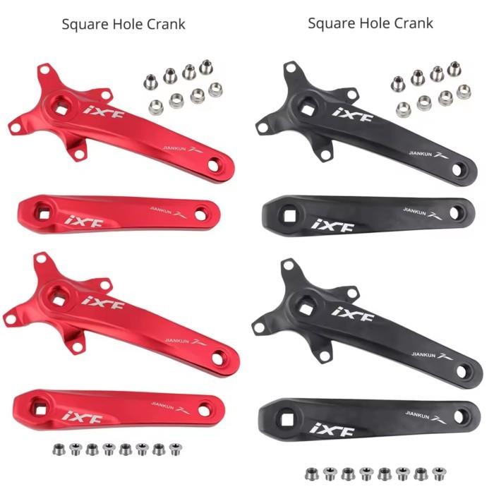 IXF Crank BB Kotak BCD 104 mm Arm Crank Square Hole Sepeda