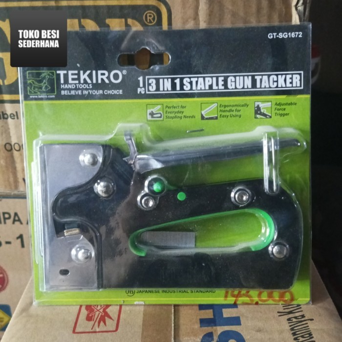 

Stepler Tembak / 3 In 1 Staple Gun Tacker GT-SG1672 TEKIRO