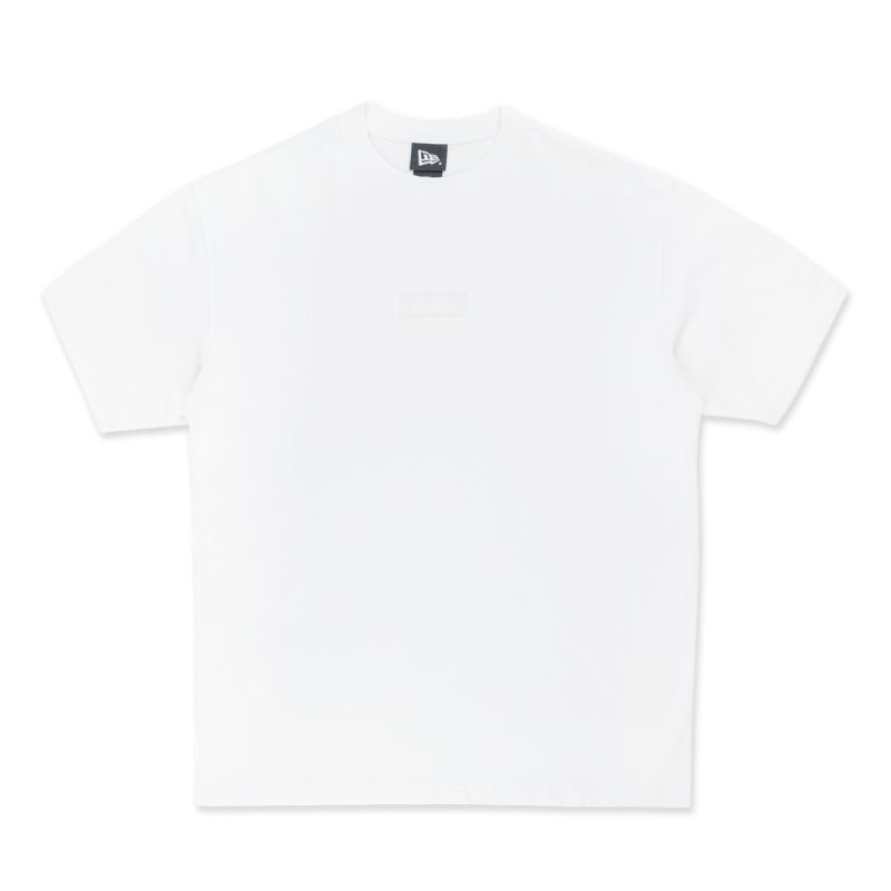 T-Shirt New Era Cap Basketball Tonal White Oversized Original