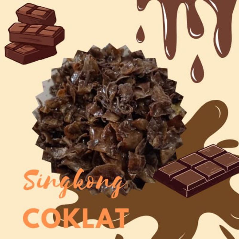 

keripik singkong rasa coklat toples