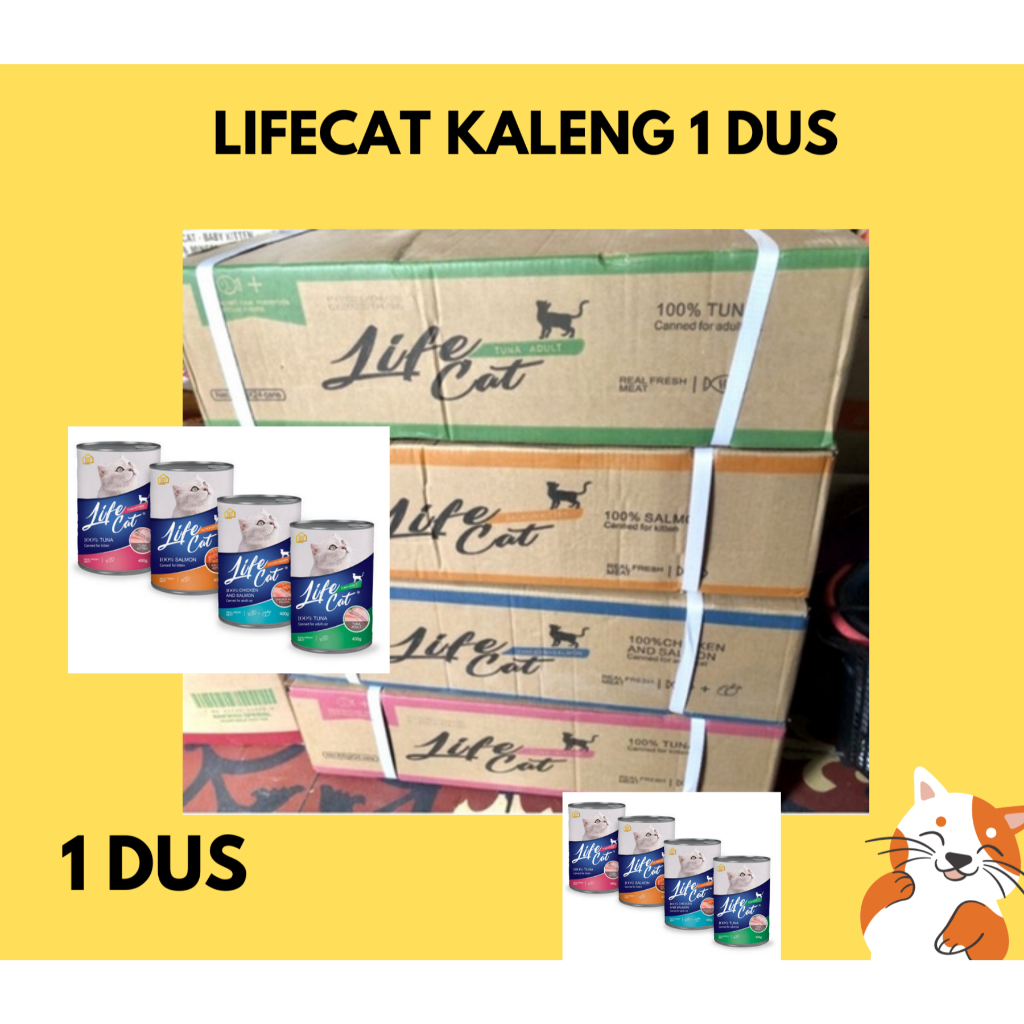 1 DUS LIFE CAT KALENG ADULT KITTEN ISI 24PCS