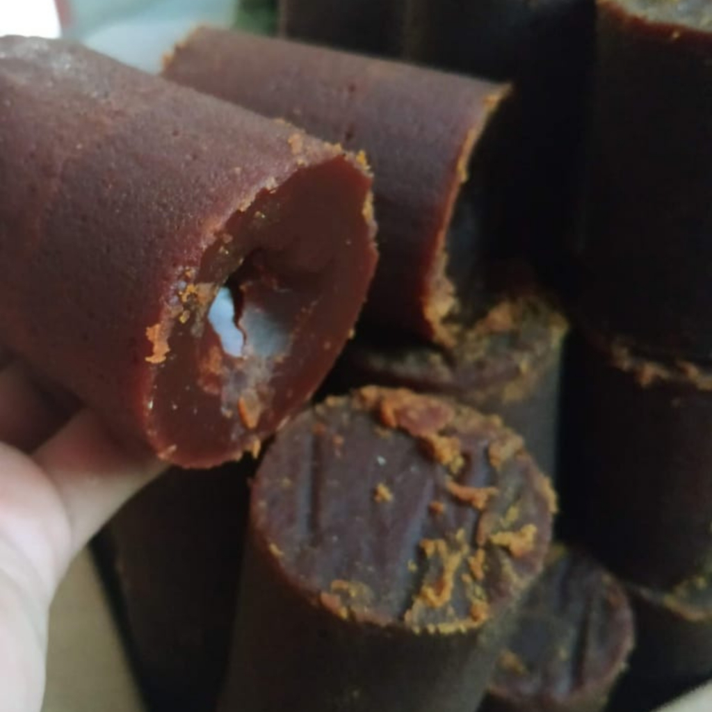 

RB22 [800 Gram] Gula Aren / Gula Kawung Asli Tanpa Campuran Bungkus Daun Kering