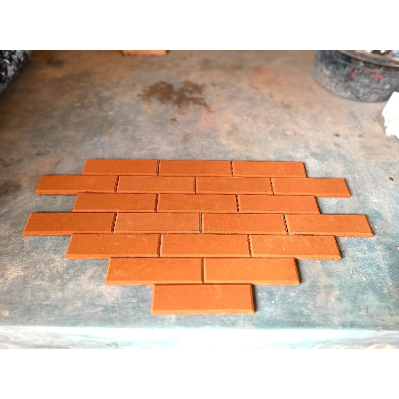 bata tempel, bata tempel exposed, bata tanah liat ,bata teraccota, batu bata