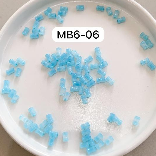 (10g) MANIK BAMBU 6MM/ MOTE BAMBU/ MANIK KACA BAMBU/ MOTE GLASS BEADS BAMBU/ MANIK PHONESTRAP/ MANIK