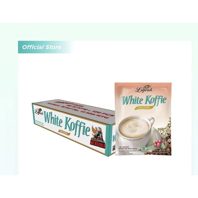 

Luwak White Koffie 1 renceng isi 10 sachet * 20g