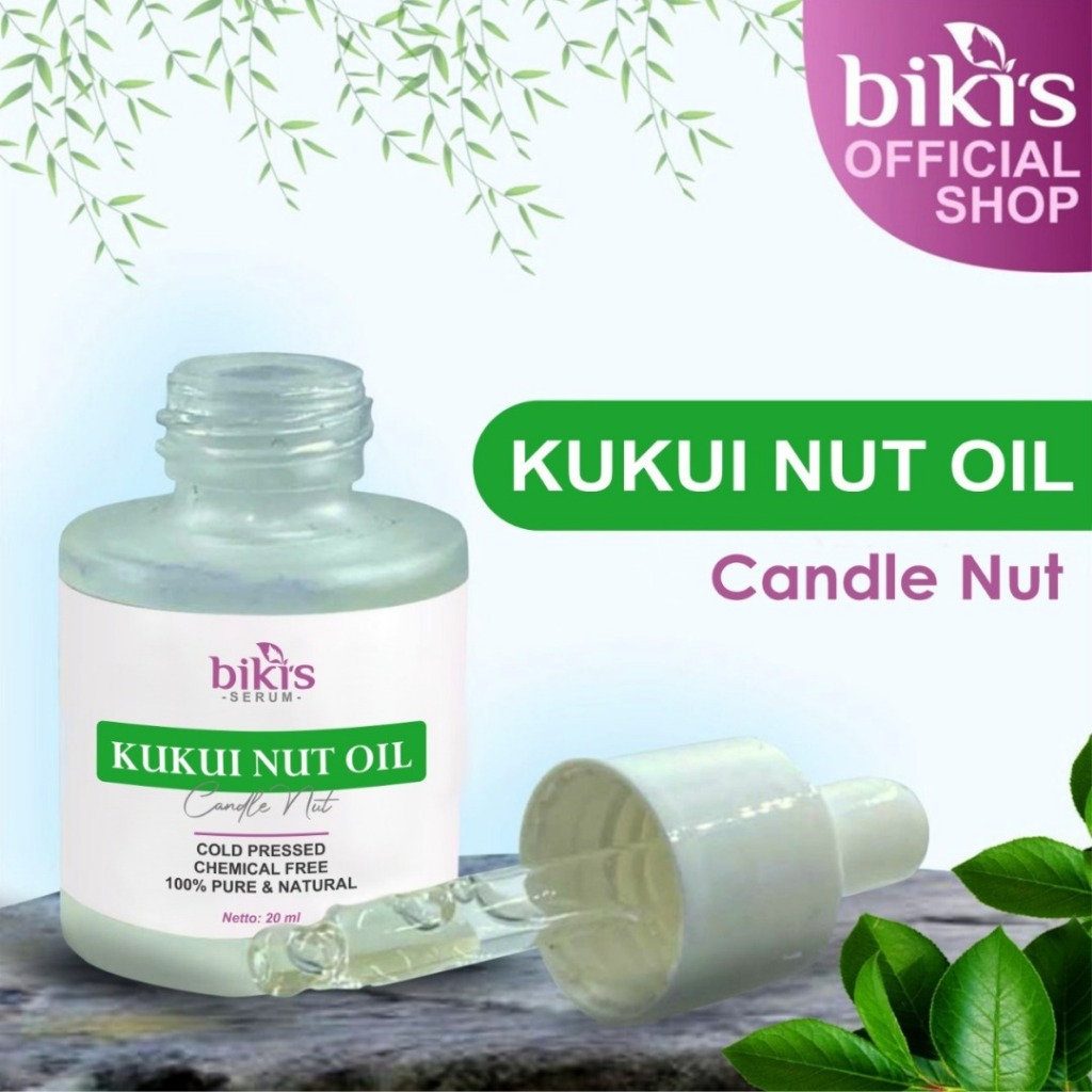 Kukui Nut Oil 20 ml (Hair Serum Penumbuh Rambut) - Cold Pressed Chemical Free 100% Pure & Natural