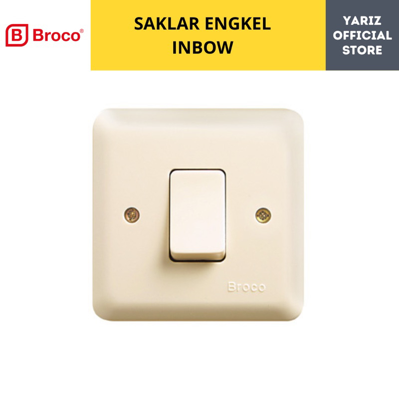 BROCO Saklar Engkel / Saklar tunggal broco / Saklar engkel Broco Tanam IB