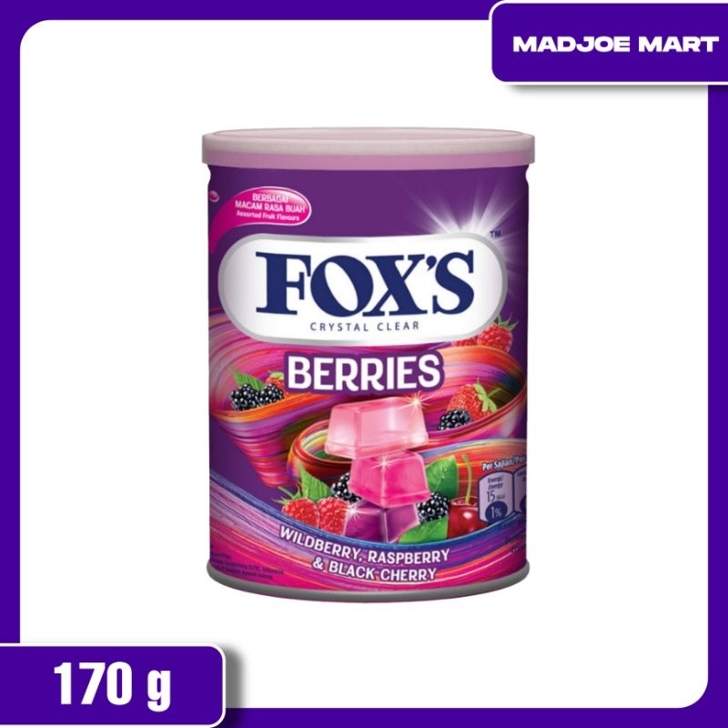 

FOX'S Crystal Clear Berries Permen Kaleng 170 g