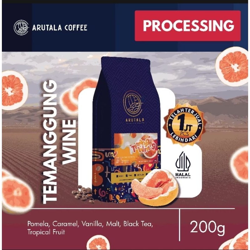 

ARUTALA Kopi Robusta Temanggung Wine 200 gram (Arutala the secret of Roasting)