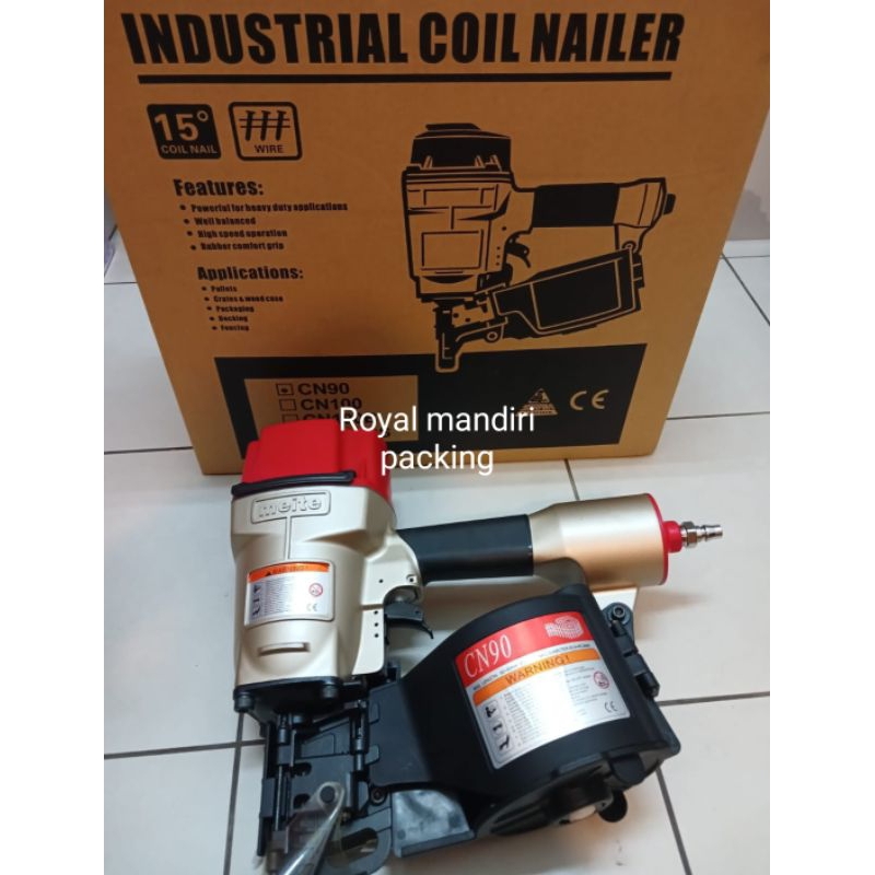 Mesin Paku pallet coil air Nailer MEITE CN90 / Meite Mesin Paku Tembak 9cm