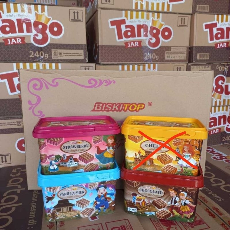 

[ PAKET 4 TIMBA ] BISKITOP WAFER CUBE