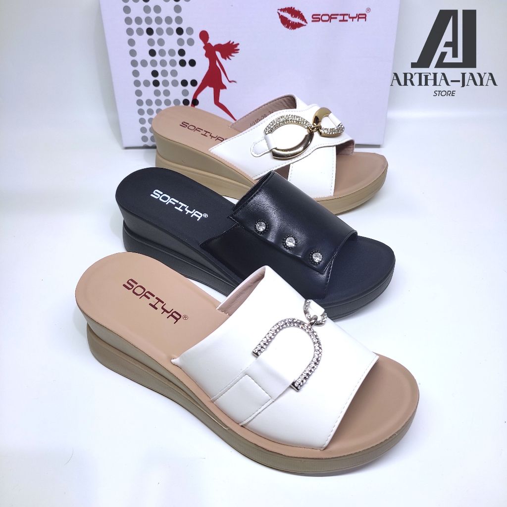 Sofiya 6910 Sendal Wedges Fashion Wanita Sandal Pesta Cewek Import