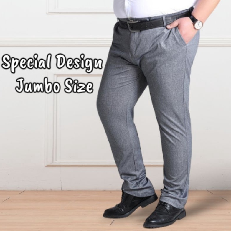 KODE B87Z Celana Big Size Pria Clana Celna Panjang Pria Formal Kantor Oversize Bawahan Laki laki Res