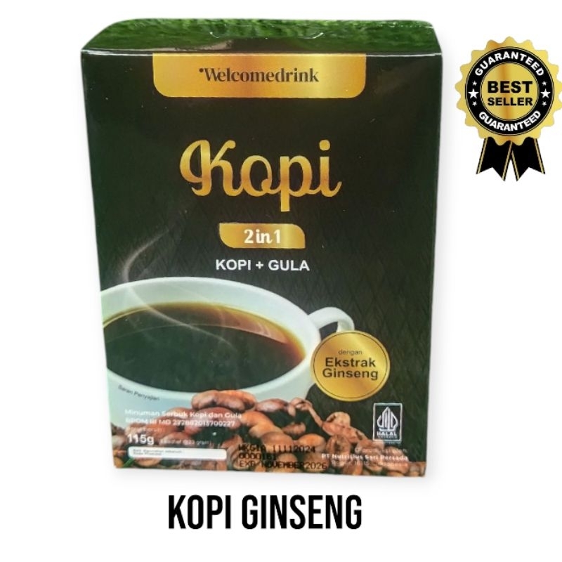 

KOPI GINSENG -kopi plus gula menghangatkan tubuh 1.pack isi 5 sachet