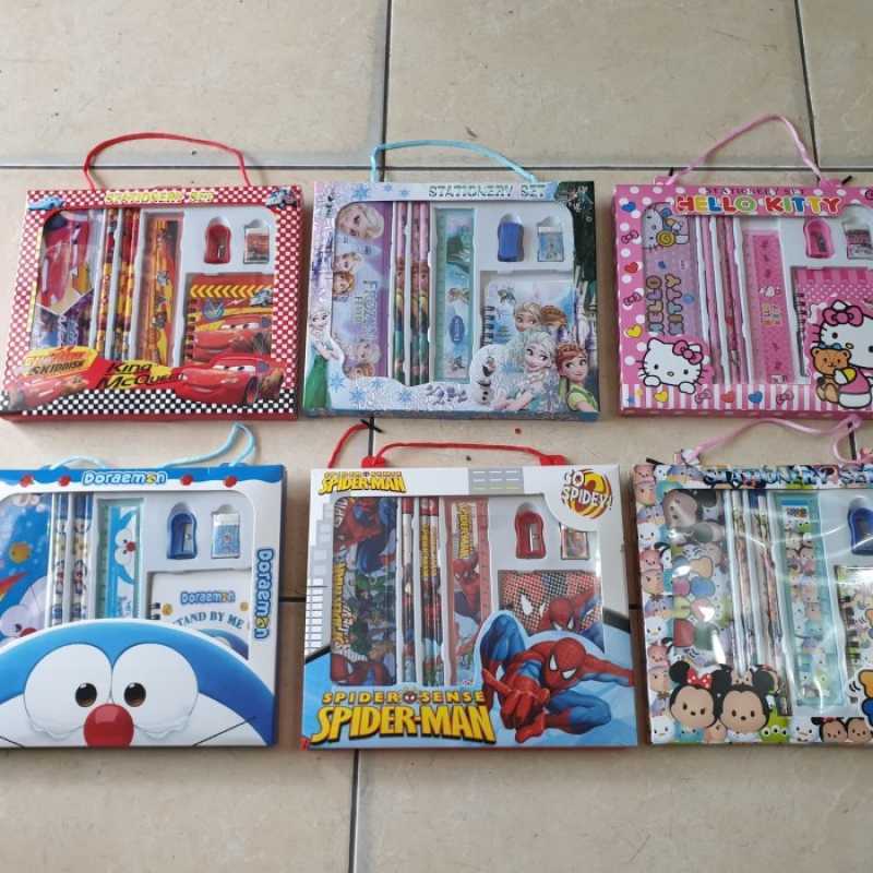 

4in1 saatu set alat tulis paket perlengkapan sekolah