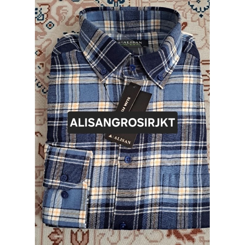 KEMEJA ALISAN FLANEL KOTAK
