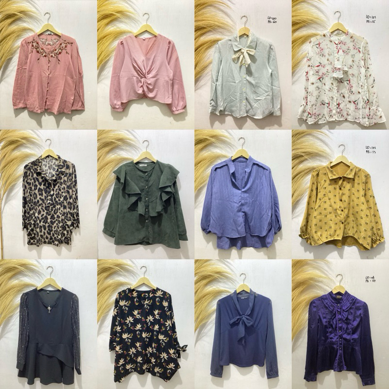 KEMEJA / KEMEJA PRELOVED / BLOUSE PL / KEMEJA PL / KEMEJA MURAH