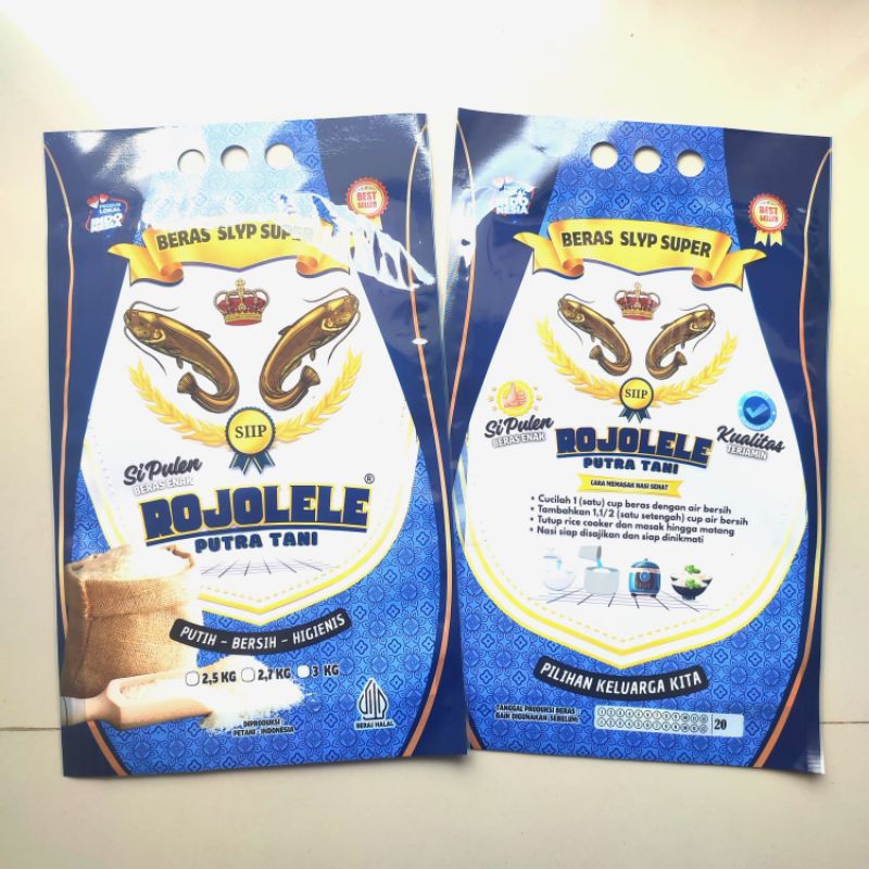 Plastik rojolele plastik laminasi beras rojolele 3 kg 100 pcs