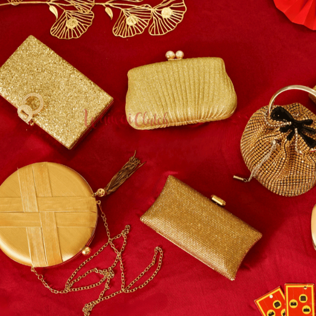 Waiwai Tas Kondangan Wanita Special Collection Gold