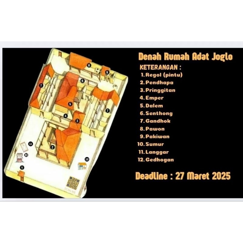 

Tugas Sekolah Miniatur Maket pendhopo hanya resi invoice