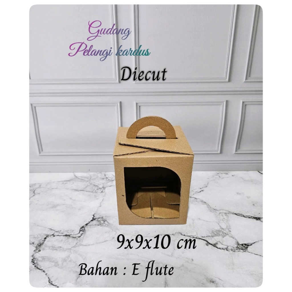 

Kardus karton Uk. 9x9x10 cm...Model diecut/pizza jinjing