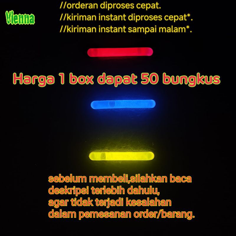 starlite / starlight pancing / light stick lampu fosfor pelampung kumbul ( bukan led )