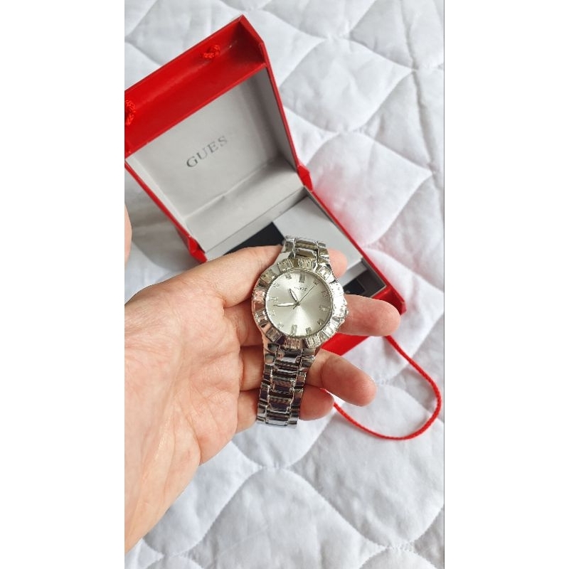 Guess watch stainless steel 39MM ladies unisex original authentic / jam tangan arloji classic pria w
