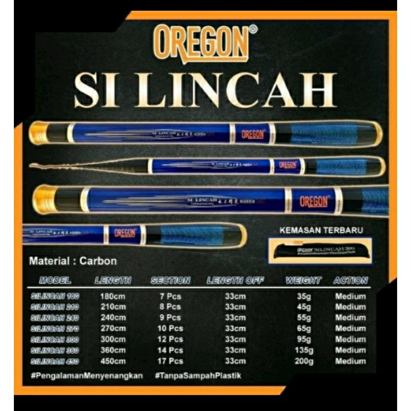 Tegek Carbon,Tegek Ros Pendek OREGON SILINCAH 300,360,450
