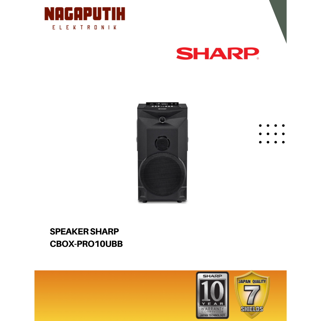 SHARP SPEAKER ACTIVE CBOX-PRO10UBB GARANSI RESMI