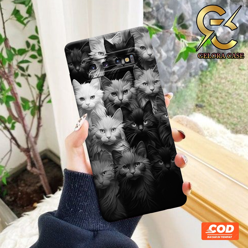 Softcase Samsung Galaxy S10 Plus - Geloracase - Casing Samsung Galaxy S10 Plus - Motif case Catss - 