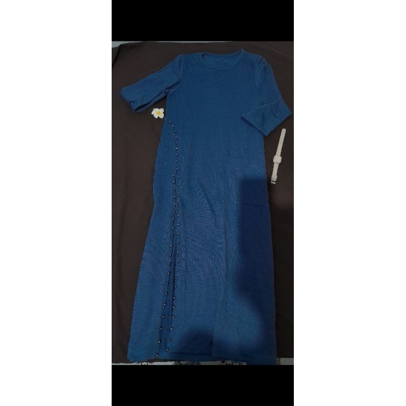 dress, dress denim, preloved