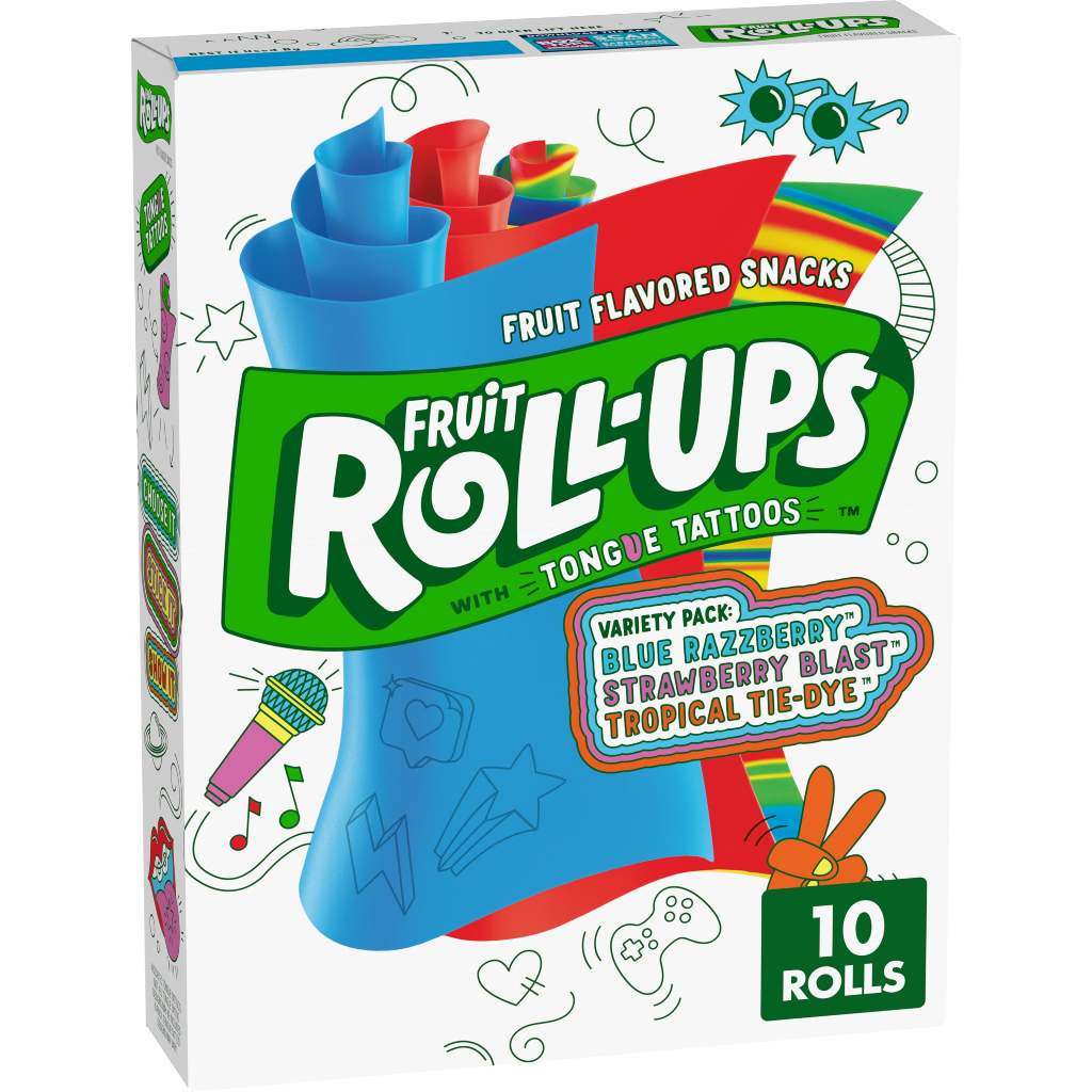 Fruit Roll Ups Varierty Candy Tongue Tattoos 10Roll