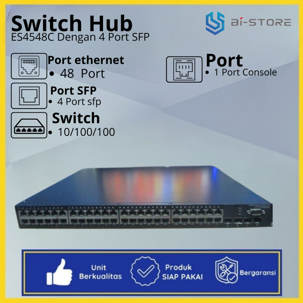 Switch Gigabit 48 Port ES4548C Dengan 4 Port SFP Manageable