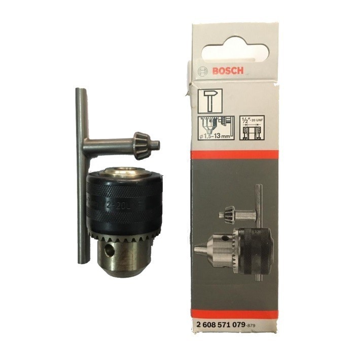 Kepala Bor 13 mm + kunci Kepala Bor Bosch / Key Chuck 1,5 - 13 mm