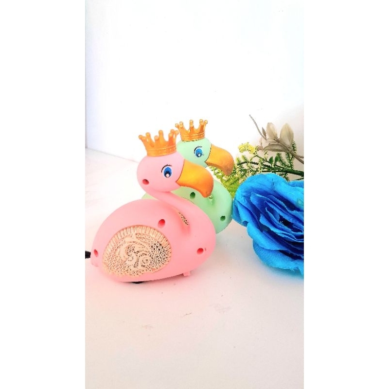 Mainan Angsa Tarik Cantik bayi +6 bulan lampu menyala