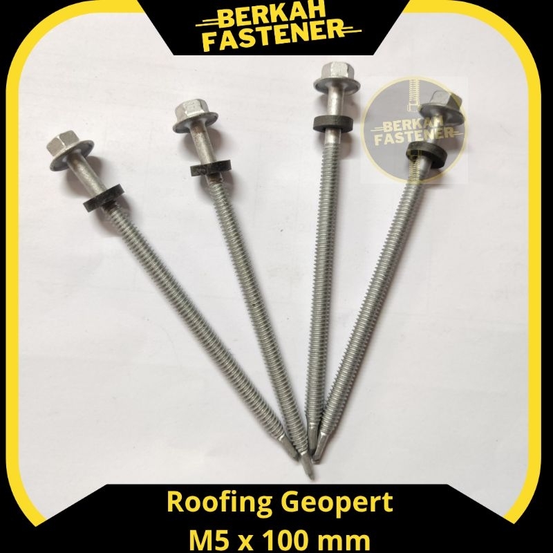 Sekrup Roofing Anti Karat M5 x 100 mm